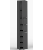 Słupek LUNA 30 cm 3D czarny / antracyt